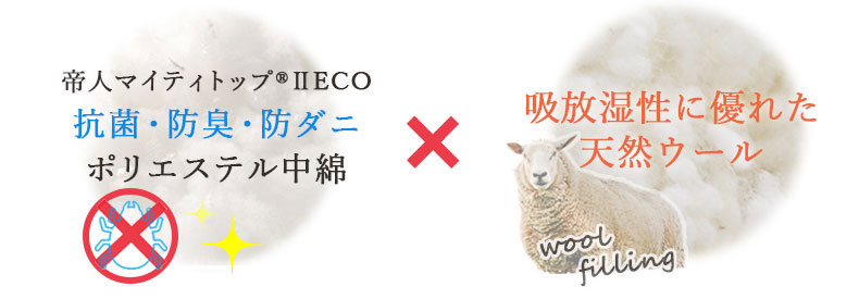 羊毛50％、ポリエステル50％