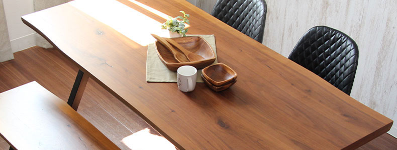 あたたかみのあるリラックス空間を演出 木製・木目調テーブル天板